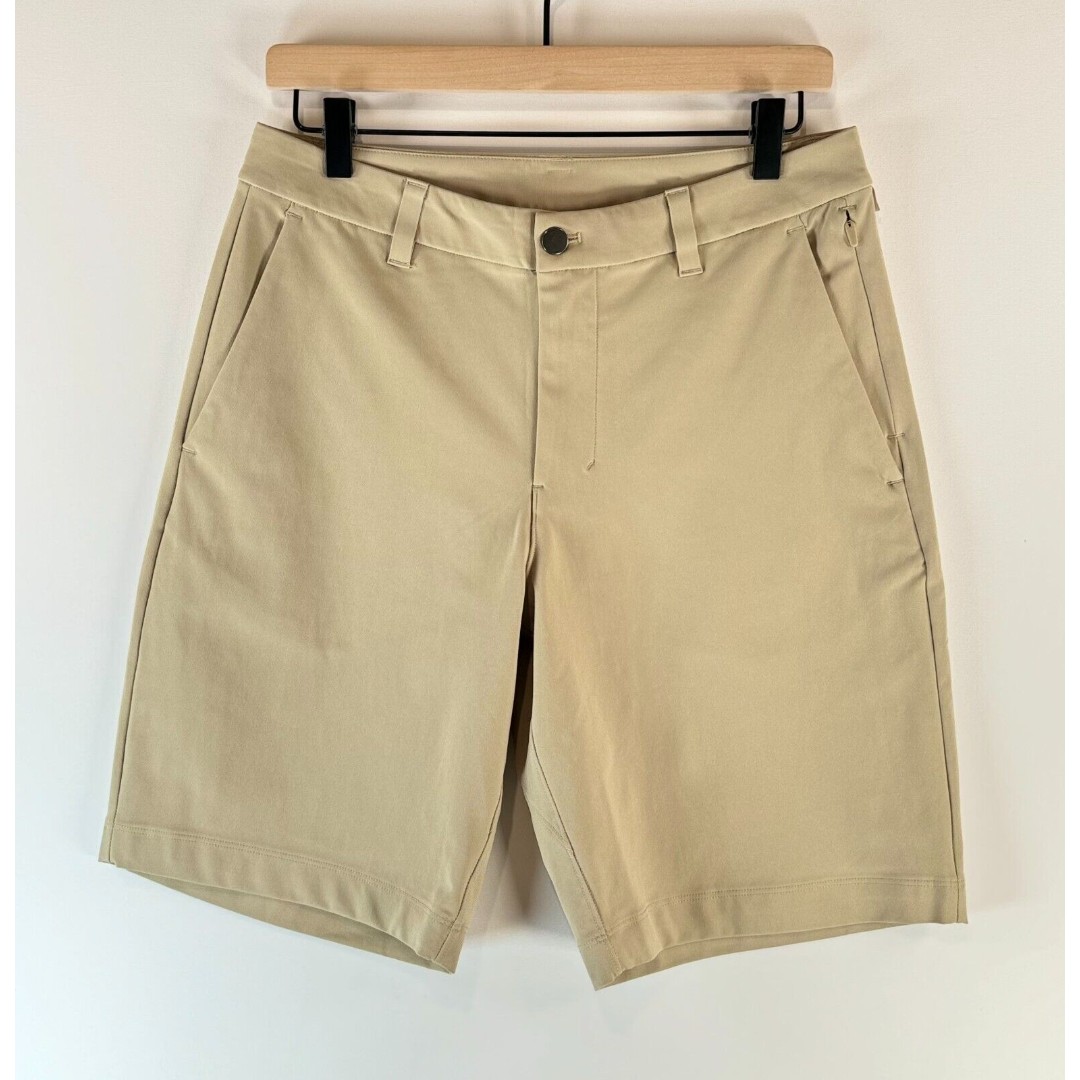 Lululemon Mens Shorts Brown Commission Classic Fit Chino Stretch Golf Size 30