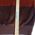 Levi's 1970s Vintage Retro Colorblock Shag Carpet Terry Cloth V-neck Sweater