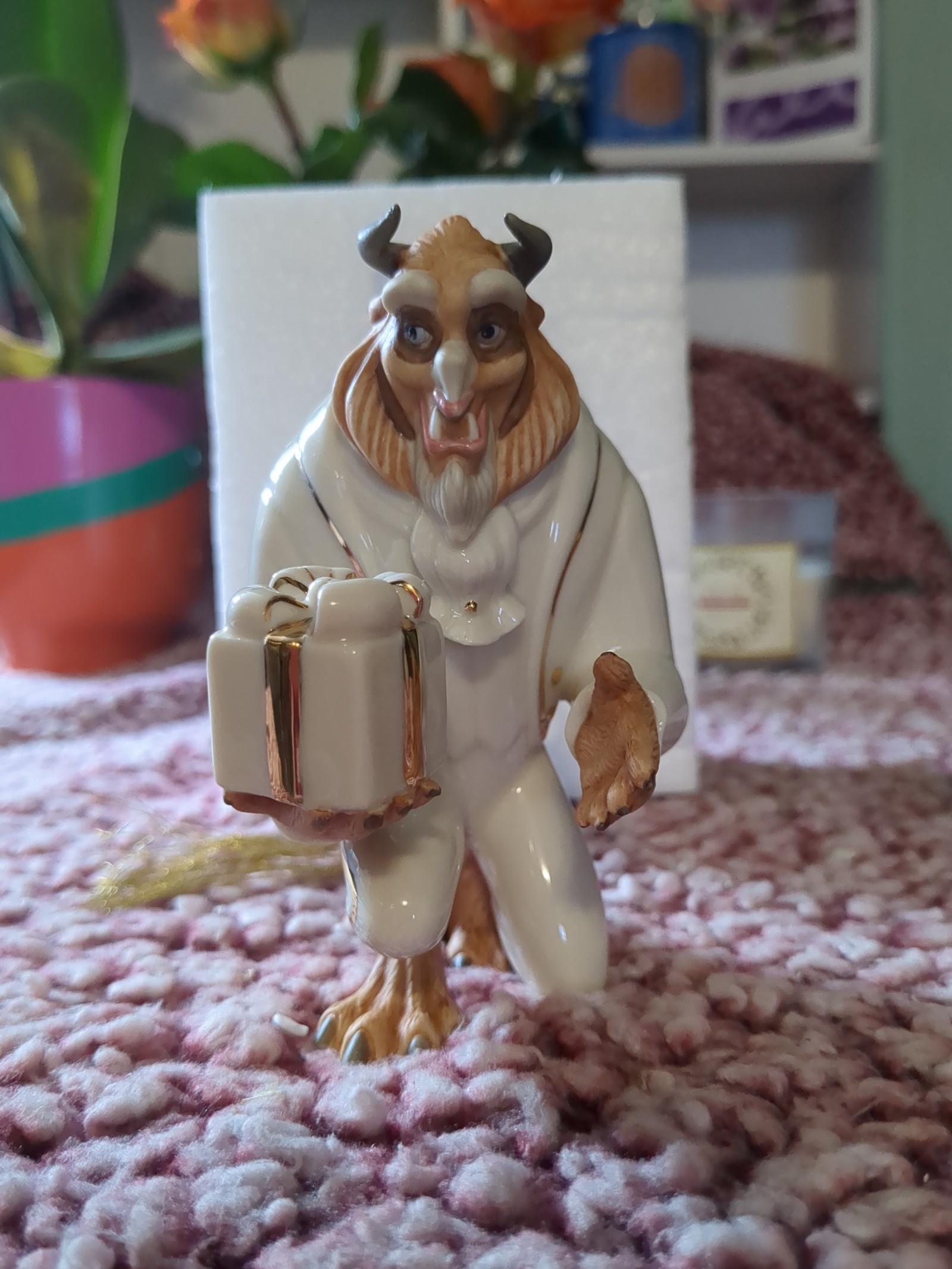 A Lenox Disney Beast, My Hand, My Heart figurine.
