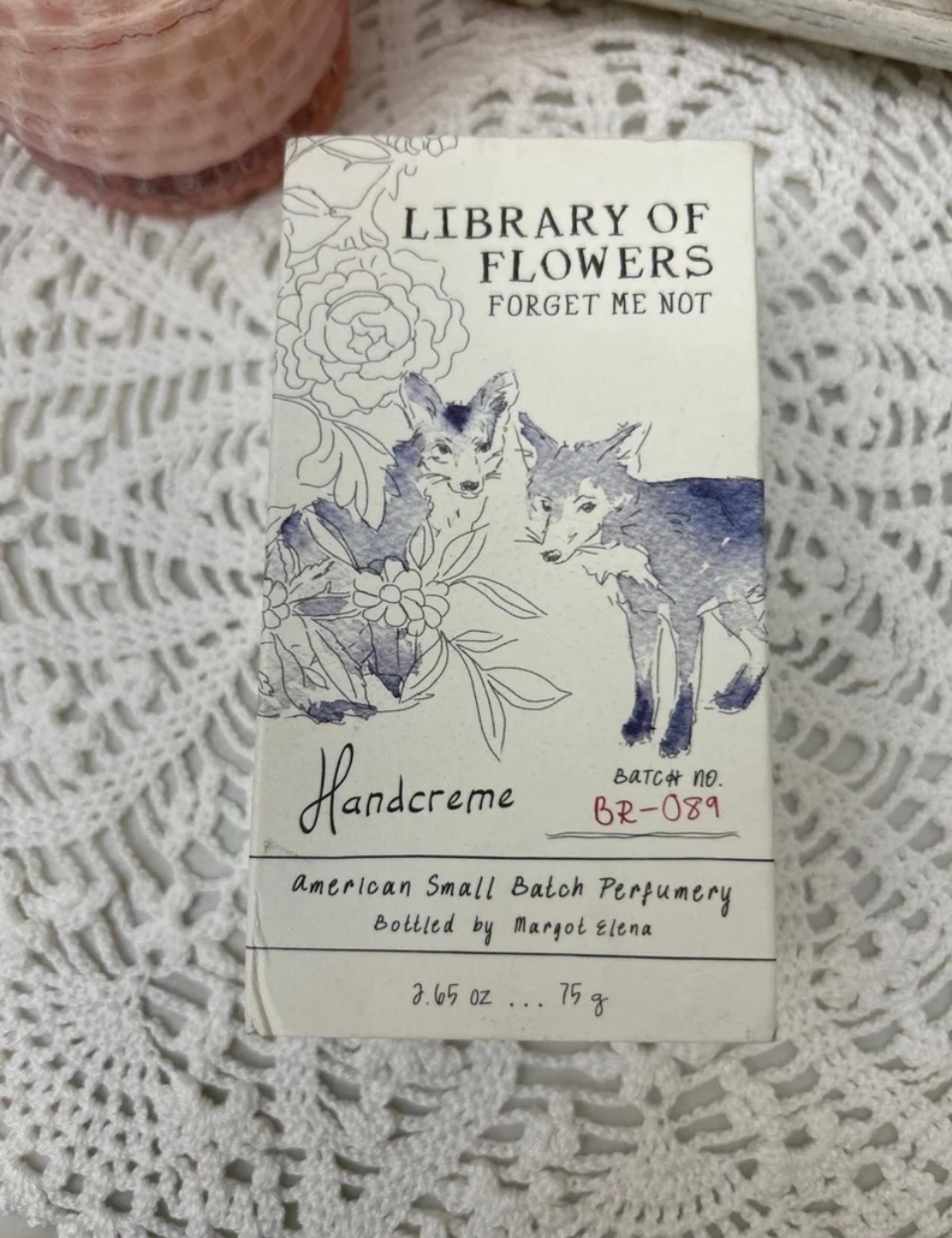 LIBRARY OF FLOWERS Forget Me Not Handcreme 2.65oz