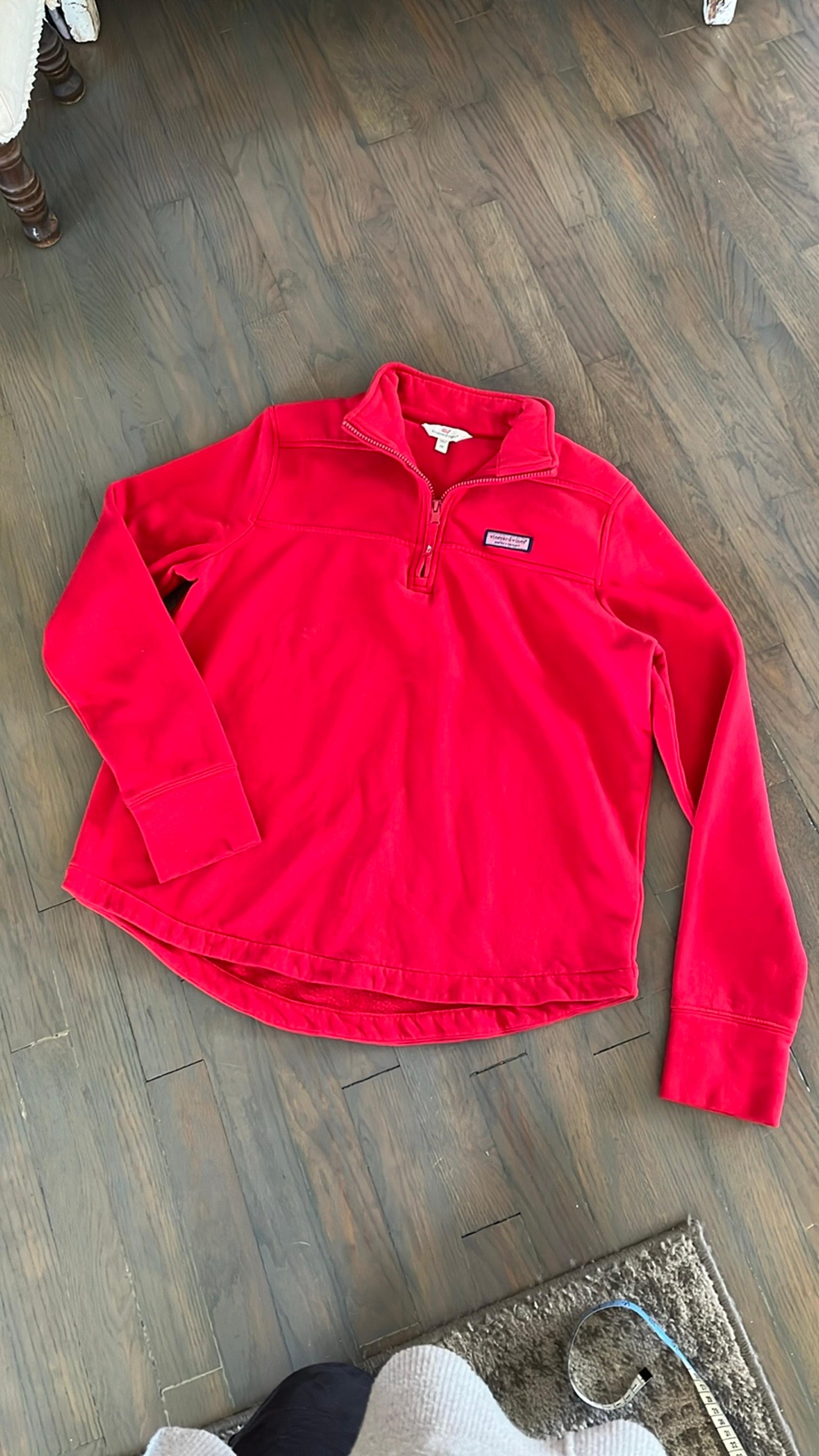 Vineyard Vines Martha’s Vineyard Red Pullover Jacket size medium