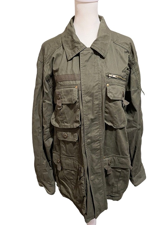 Stone Creek Green Men's Utility Jacket Multi-Pocket Size Large