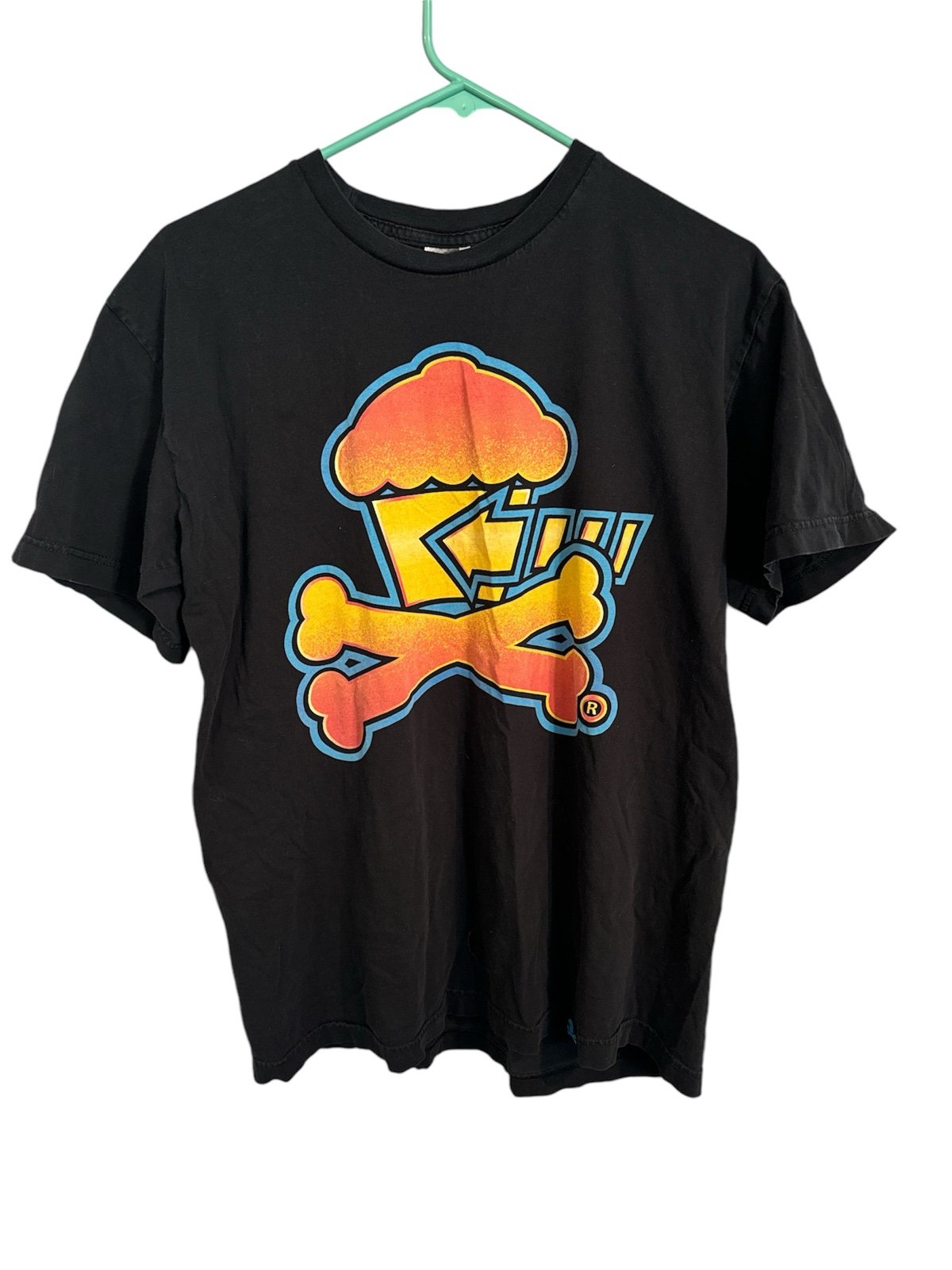 Rare Johnny Cupcakes cross bones x Back to the Future Men's Shirt Large USA