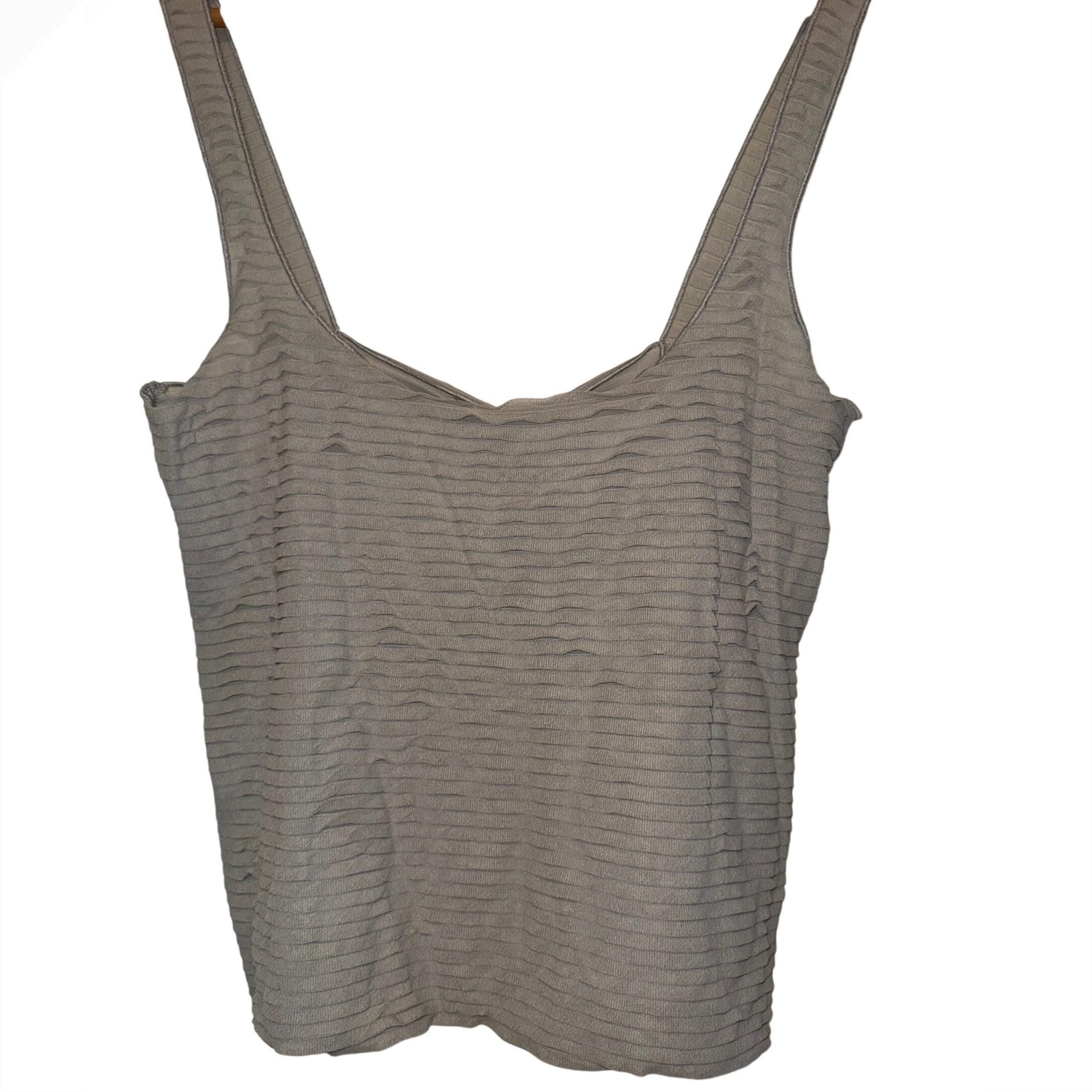 New vintage Giorgio Armani gray tank top blouse size 10