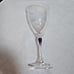CdA Crystal D'Arques Venise Saphir Blown Glass Wine Glasses.