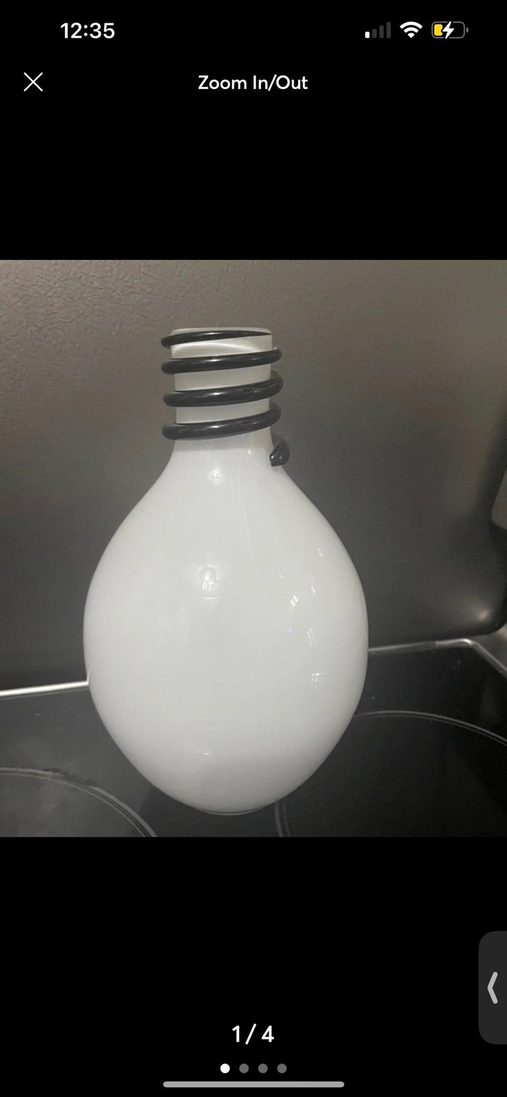 Vintage Large White glass by Jerzy Słuczan-Orkusz *RARE*