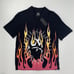 Ed Hardy NWT Tattoo Black Fire Heart Short Sleeve Button Up Men's Shirt Size XL