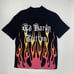Ed Hardy NWT Tattoo Black Fire Heart Short Sleeve Button Up Men's Shirt Size XL