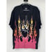 Ed Hardy NWT Tattoo Black Fire Heart Short Sleeve Button Up Men's Shirt Size XL
