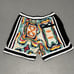 Strivers Row Shorts Black Men 2XL XXL Black Liquid Hoop Vibrant Embroidery Heavy