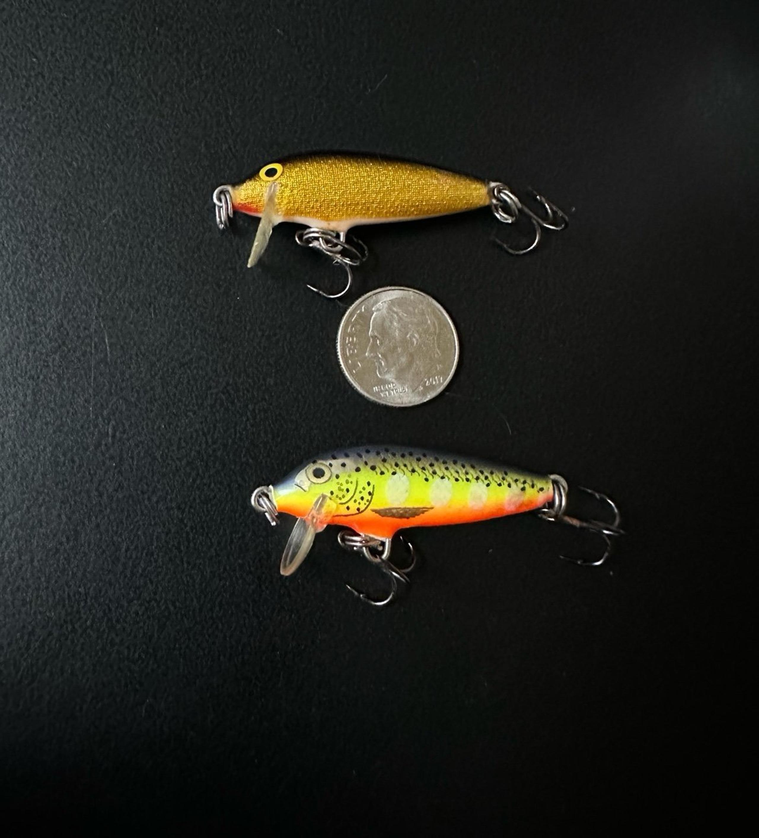 Rapala Original Floating Minnow Ultralight Fishing Lures (Lot of 2)