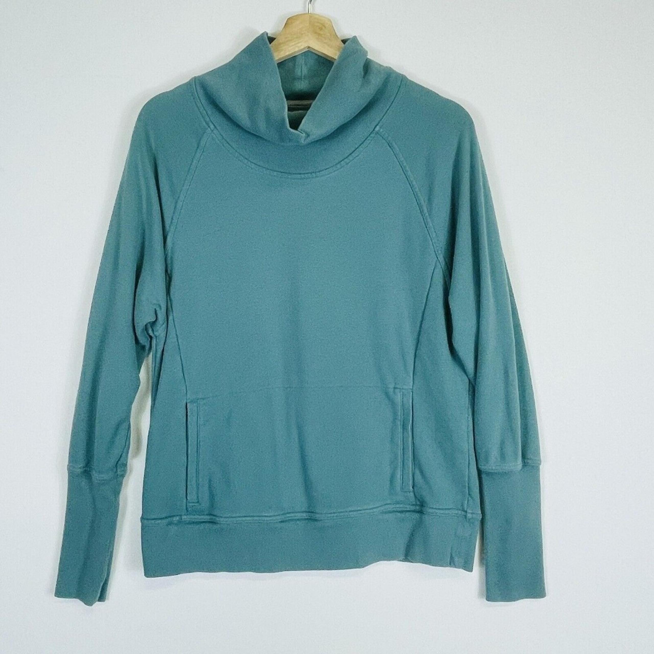 Champion Sea Green Cowl Neck Athletic Sweatshirt Pullover Womens Sz Small