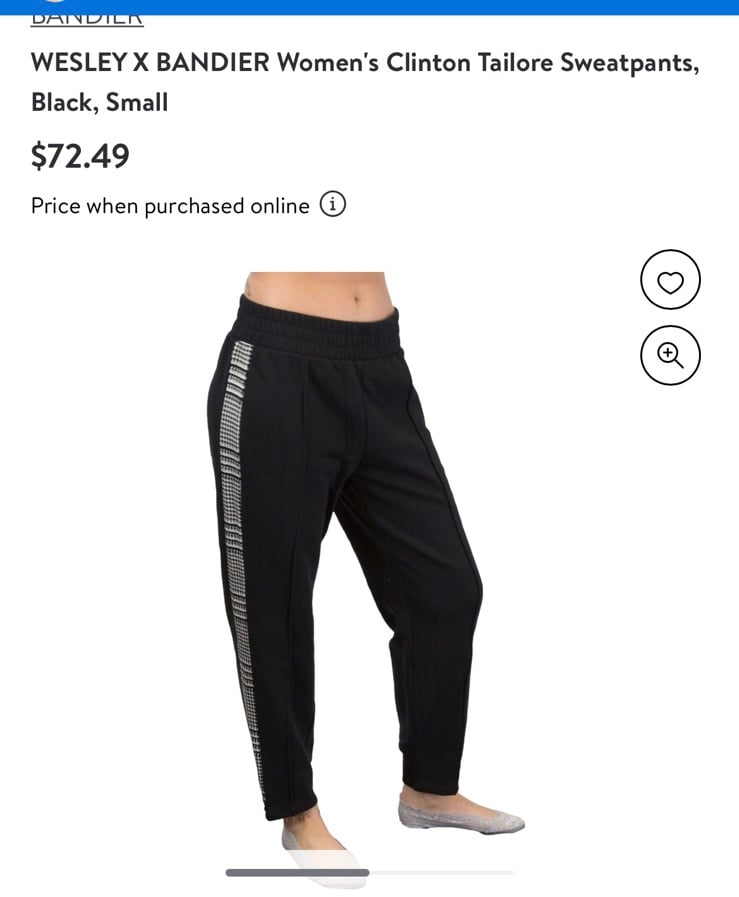 WESLEY X BANDIER Women's Clinton Tailore Sweatpants
