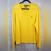 POLO Ralph Lauren Mens XL Merino Wool Sweater Yellow Classic Dad Preppy