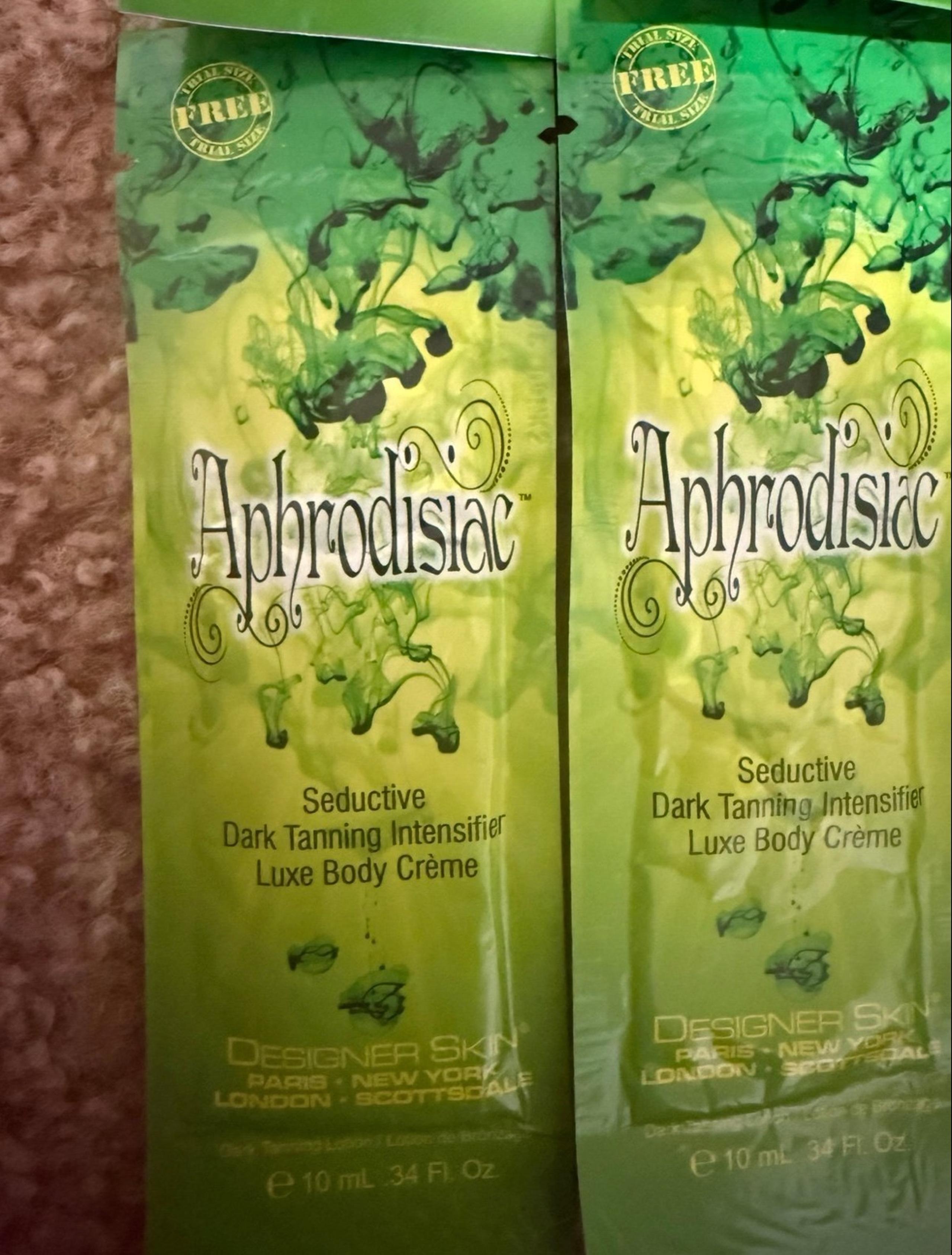 5 packets designer skin Aphrodisiac tanning lotion