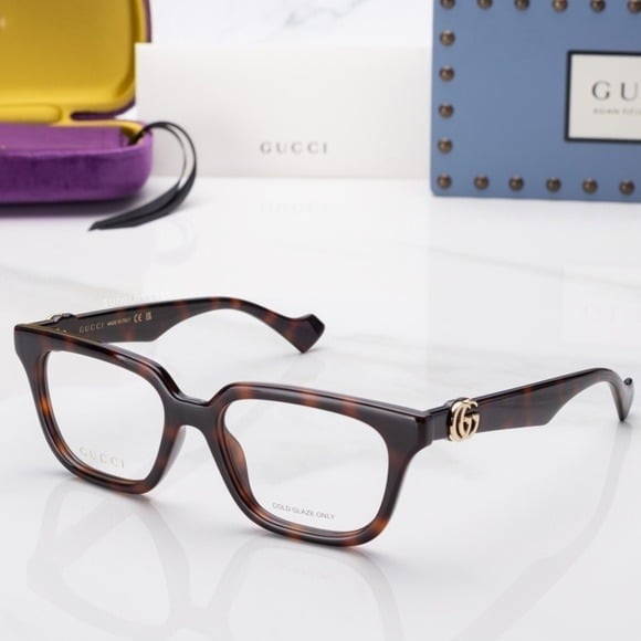 NEW Gucci GG1536O - 006 Havana Eyeglasses