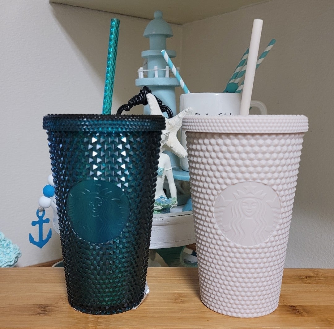 Starbucks Korea Green & Oatmeal Grande Studded
