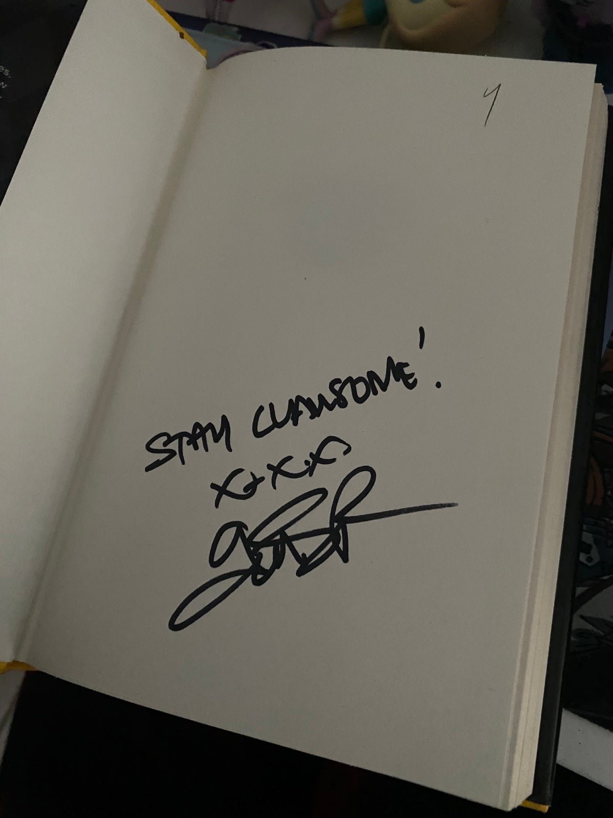 Monster High book signed by Garrett Sanders