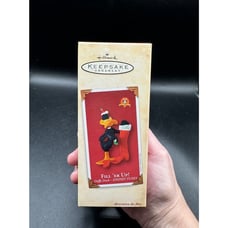 Looney Tunes Hallmark Christmas Ornament Daffy Duck Fill Er Up Stocking 29D