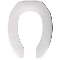 ELONGATED PLASTIC TOILET SEAT FRONT LESS