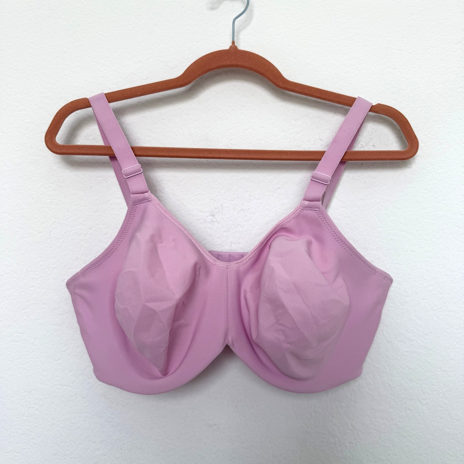 Wacoal Womens Bra Size 36DDD Pink Full Coverage Underwire Lightly Lined Comfort
