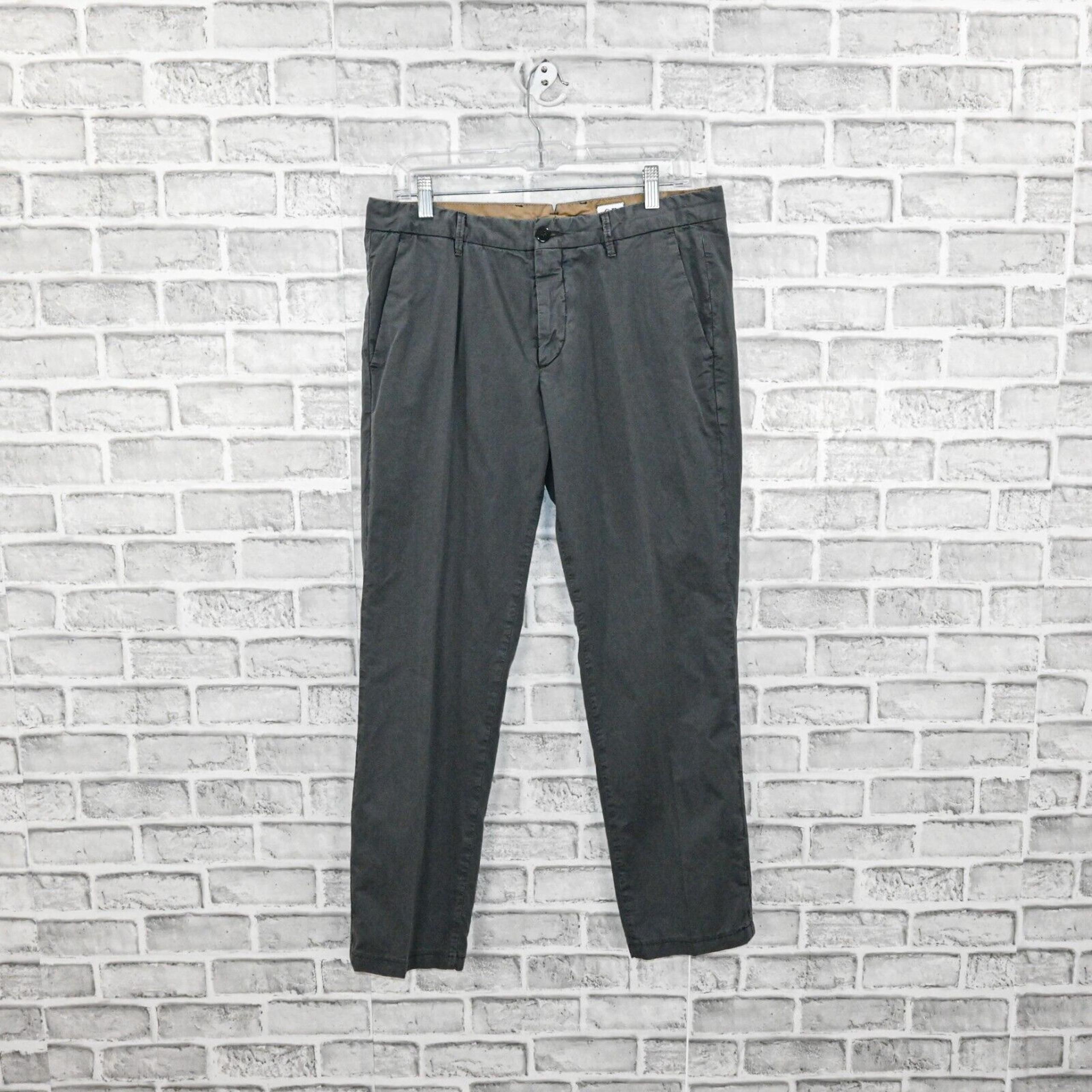 C.P. Company Men's grey twill chino pants 100% cotton size 48 32W