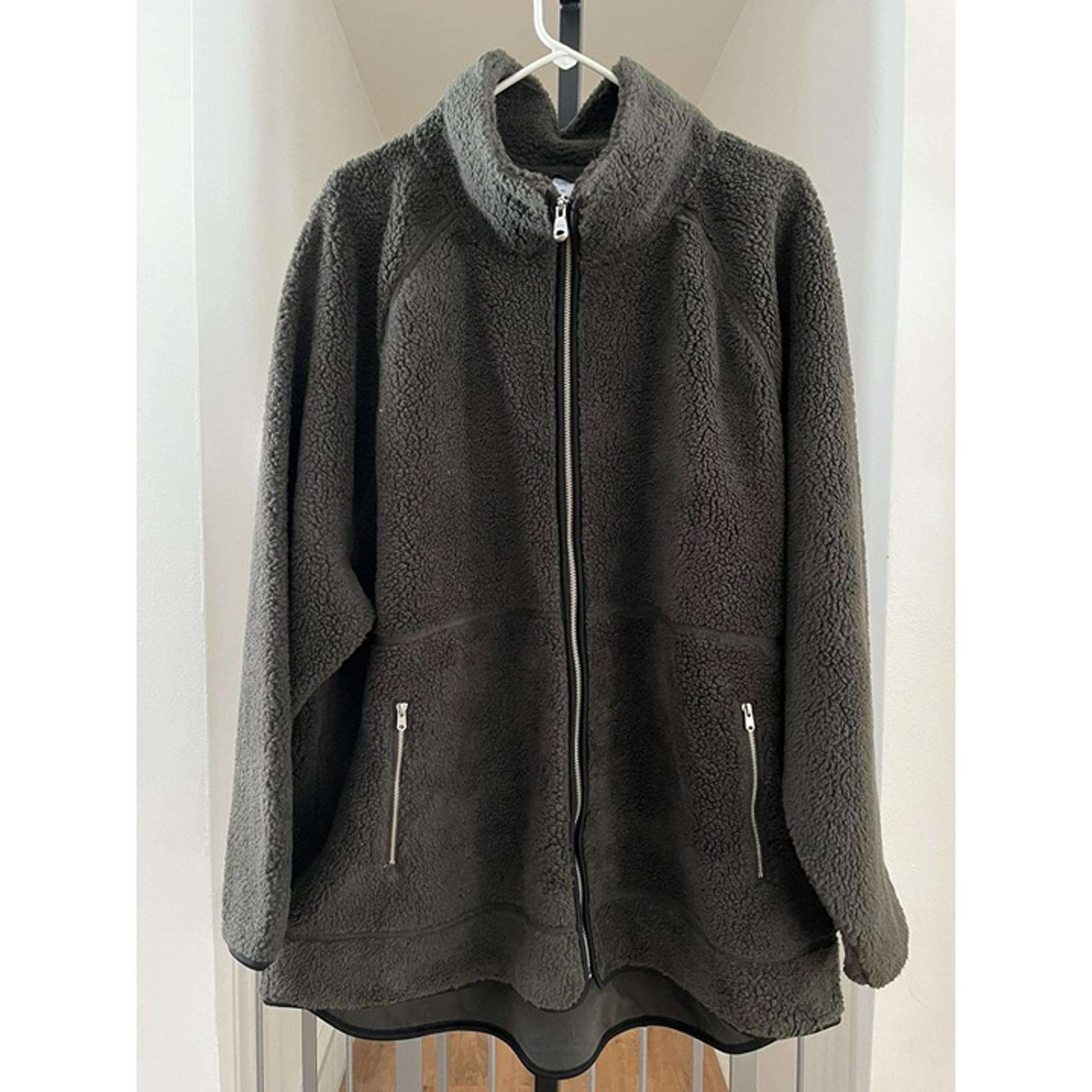 NWT Old Navy Active Mens Sherpa Fleece Jacket Zip Front With Pockets Size XXL