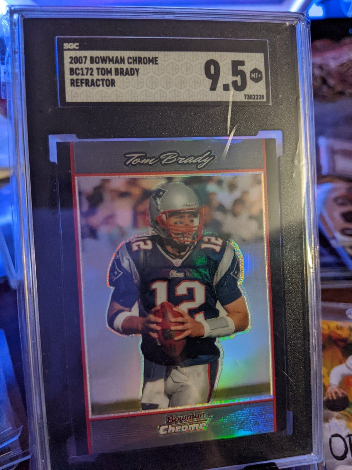 2007 Bowman Chrome Tom Brady #172 and Lot