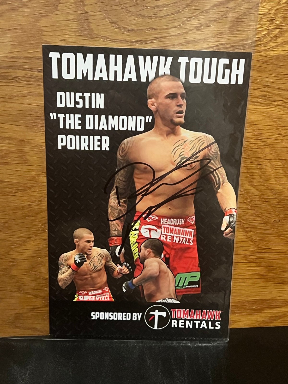 Dustin Poirier Autographed Promotional Picture
