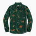 NWT J.Crew Factory Long-sleeve Bow Top in Green Tie Neck Safari Button-up M