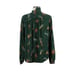 NWT J.Crew Factory Long-sleeve Bow Top in Green Tie Neck Safari Button-up M