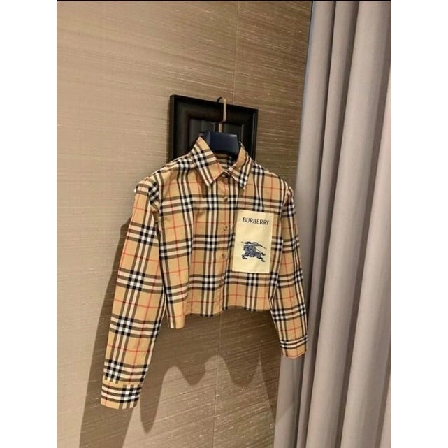 Burberry Short Women's Check Shirt
