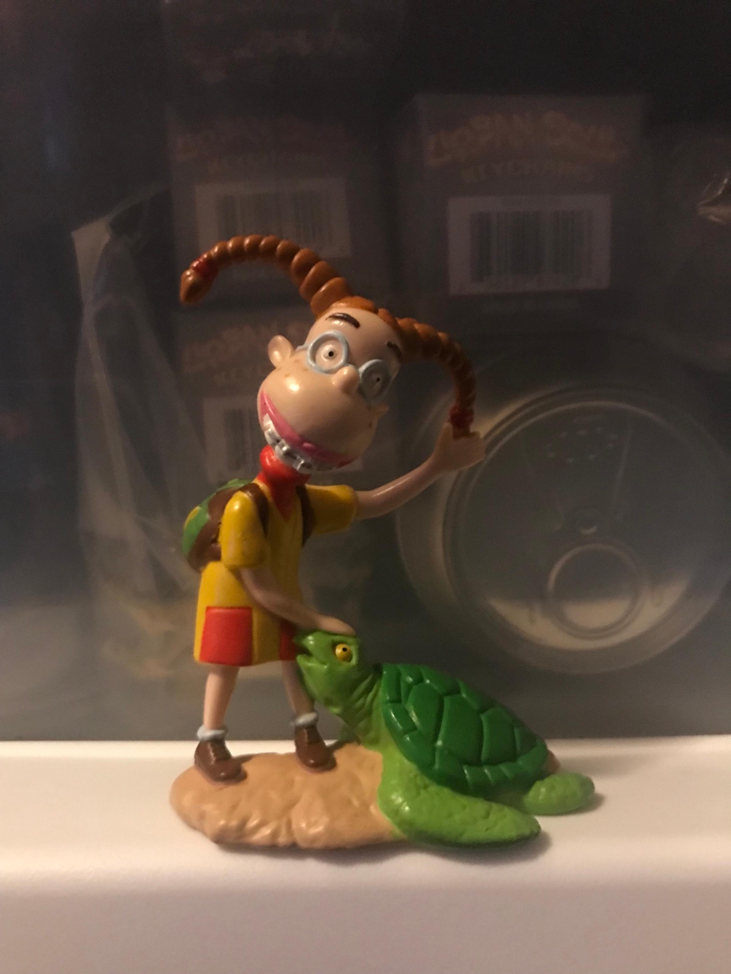 Vintage PVC Wild Thornberry's Eliza With Turtle Figure 3" 1999 Viacom