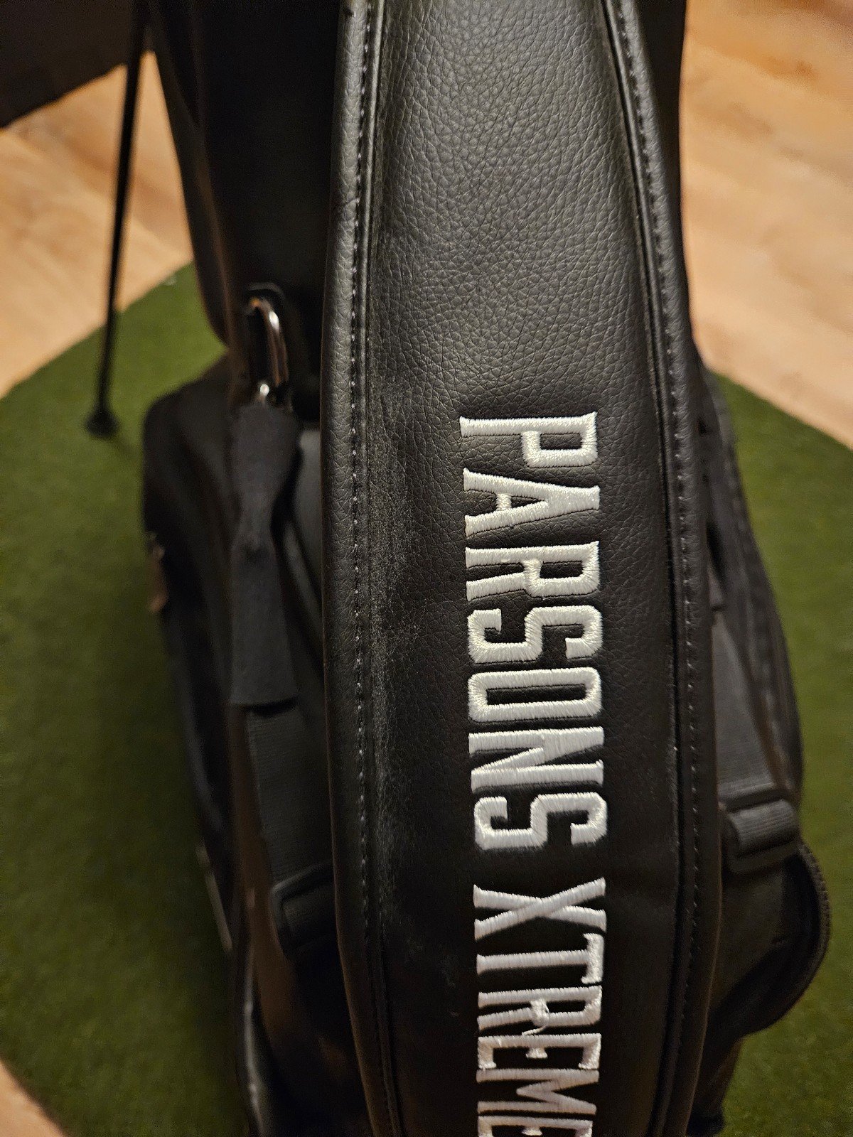 PXG x Bogey Boys Collab Leather Golf Bag - detail