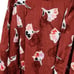 Rebecca Taylor silk Ikat Paintbrush Ruffle Dress in Cabernet Combo size 10