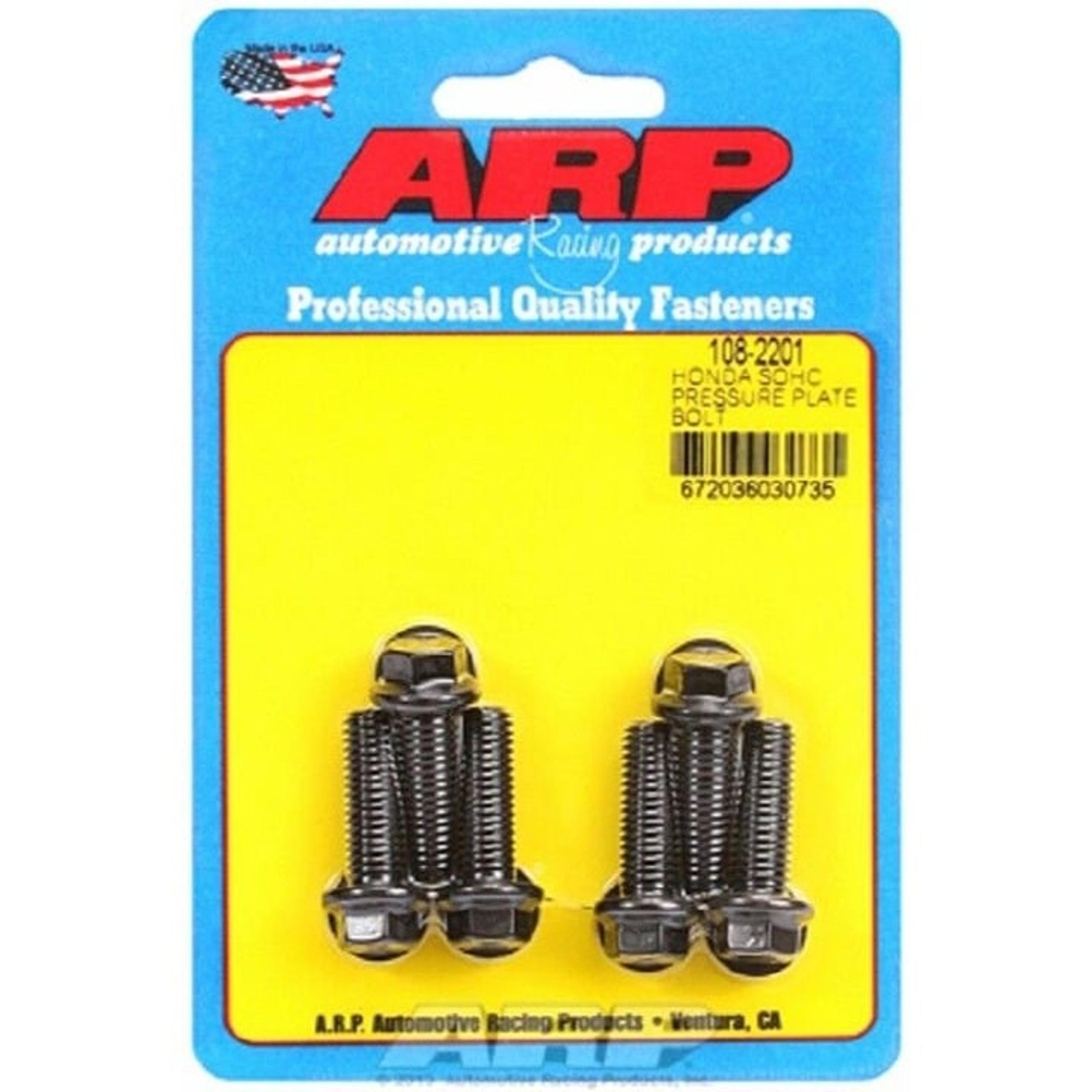 ARP 108-2201 Pressure Plate Clutch Cover Bolt Kit Fits Honda SOHC D Series hex
