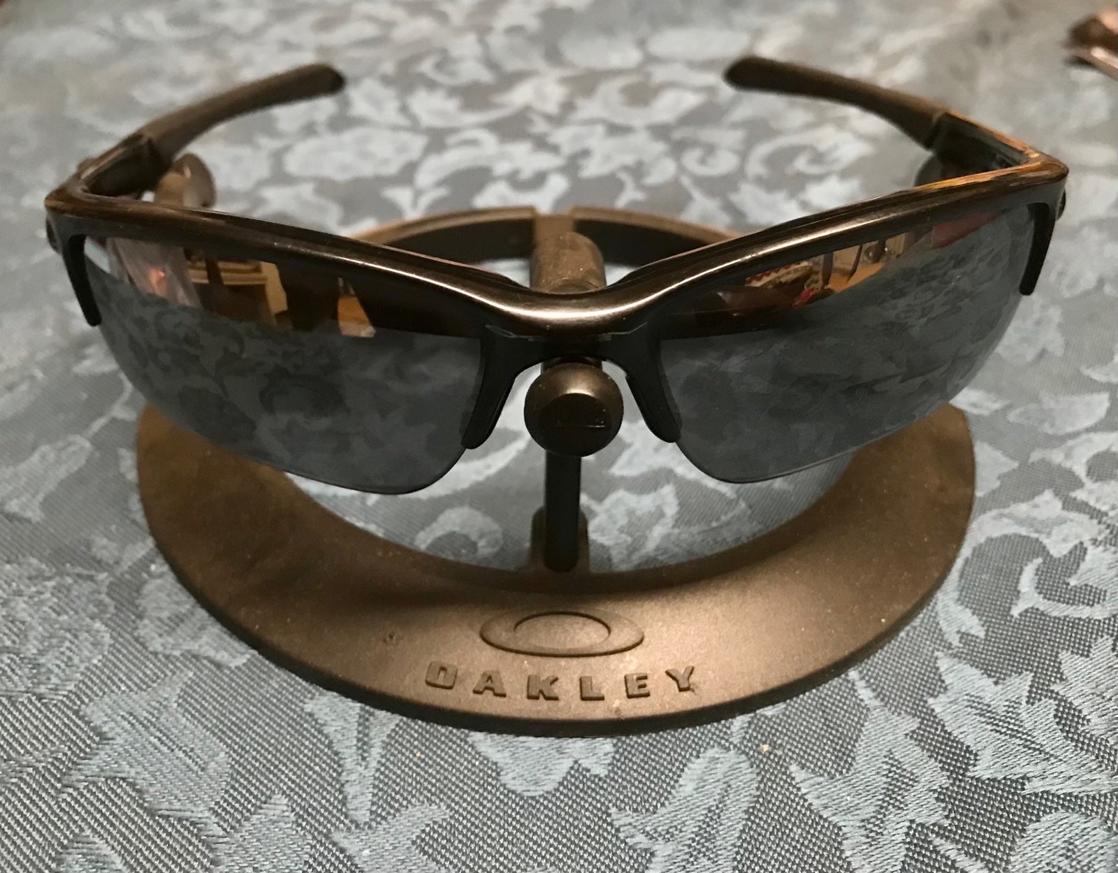 Oakley Quarter Jacket Matte Black Glasses with Grey Lenses