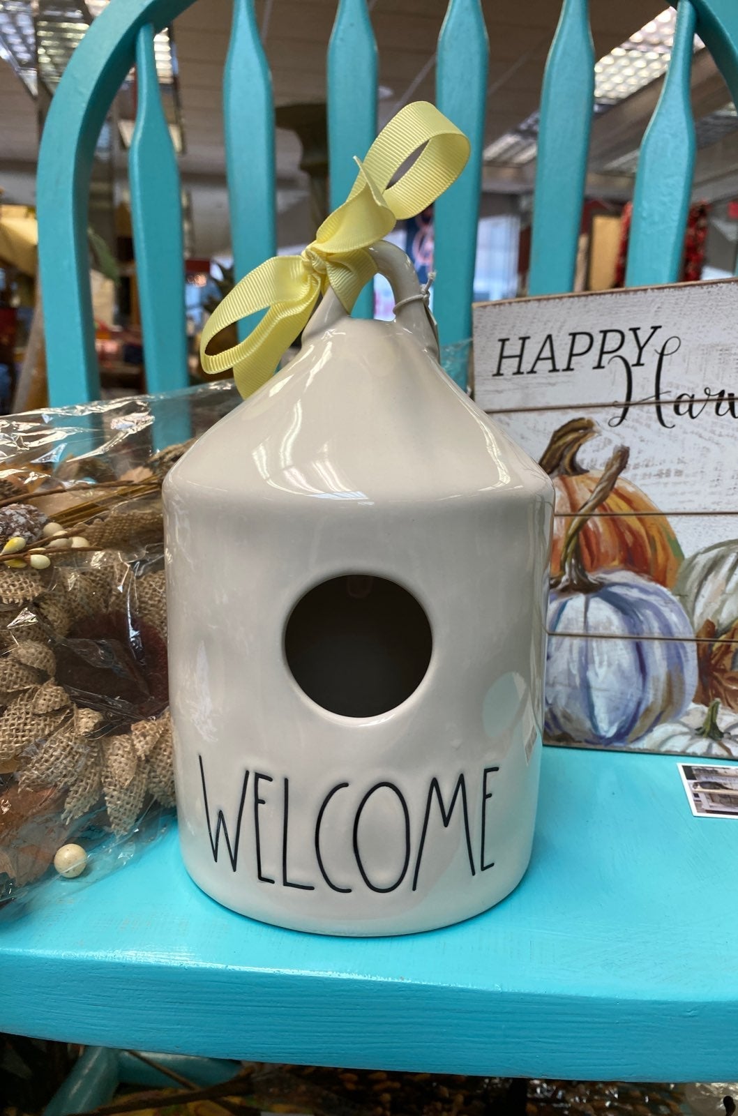 Rae Dunn birdhouse