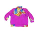 Vintage London Towne Fog Jacket Neon Pink Color Block 80s Windbreaker XL Jacket