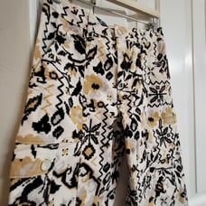 NWT Antropologie Floral Print Velour Pants