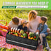 K KNODEL Car Trunk Organizer with Lid, 3 Compartments Collapsible Car Trunk Stor