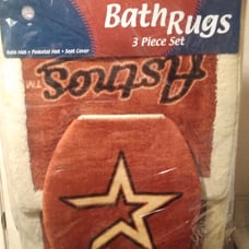 Houston Astros Bathroom Rug set NEW