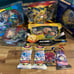 Pokemon and Digimon cards boxes