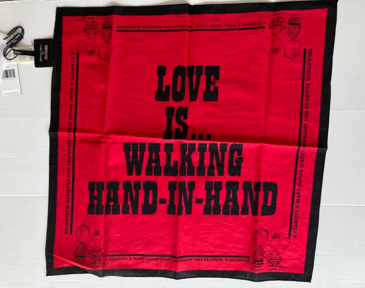 The Marc Jacobs X Peanuts Cotton Bandana Red Very Rare - NWT