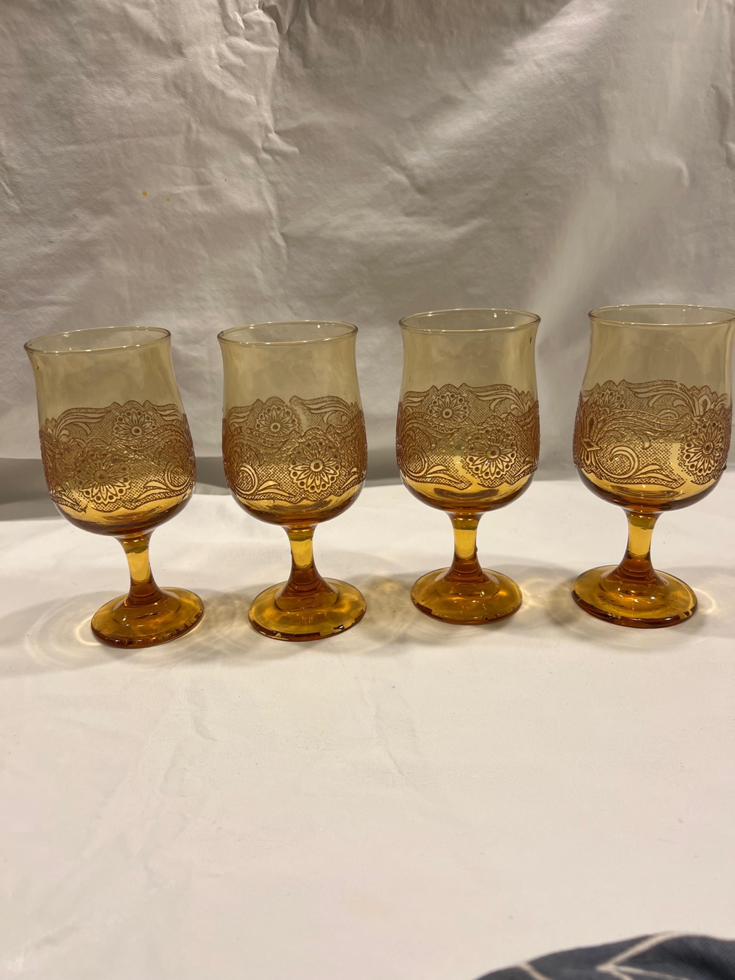 Libbey Americana Footed Wine Glasses, Set of 4