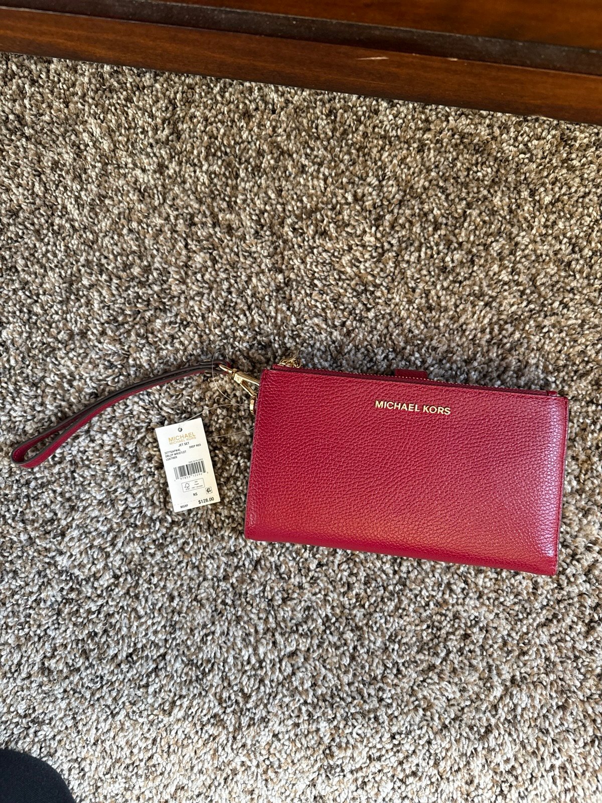 NWT Michael Kors double zip Wallet