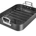 MICHELANGELO Roasting Pan with Rack, Hard Anodized Turkey Roaster Pan, Large Tur
