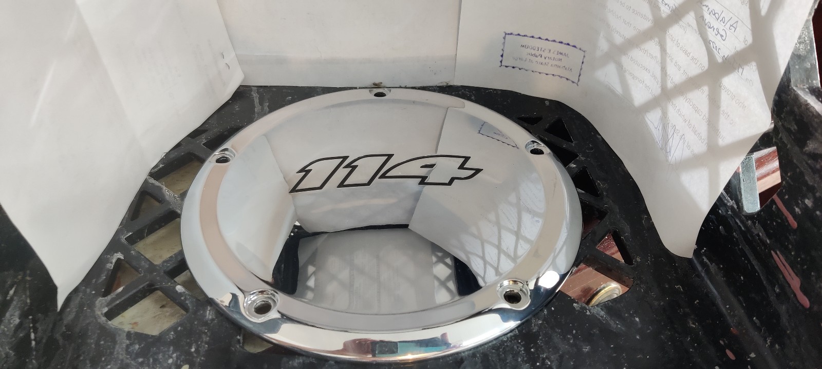 Harley Davidson Chrome Touring 114 derby cover