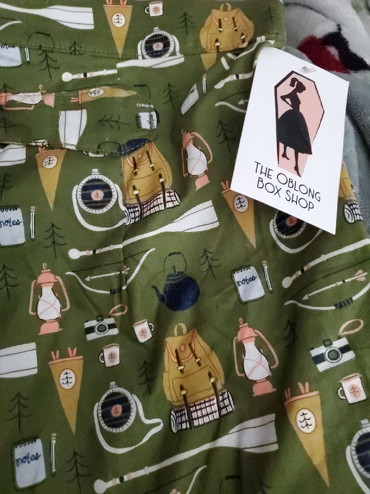 The Oblong Box shop happy camper shorts