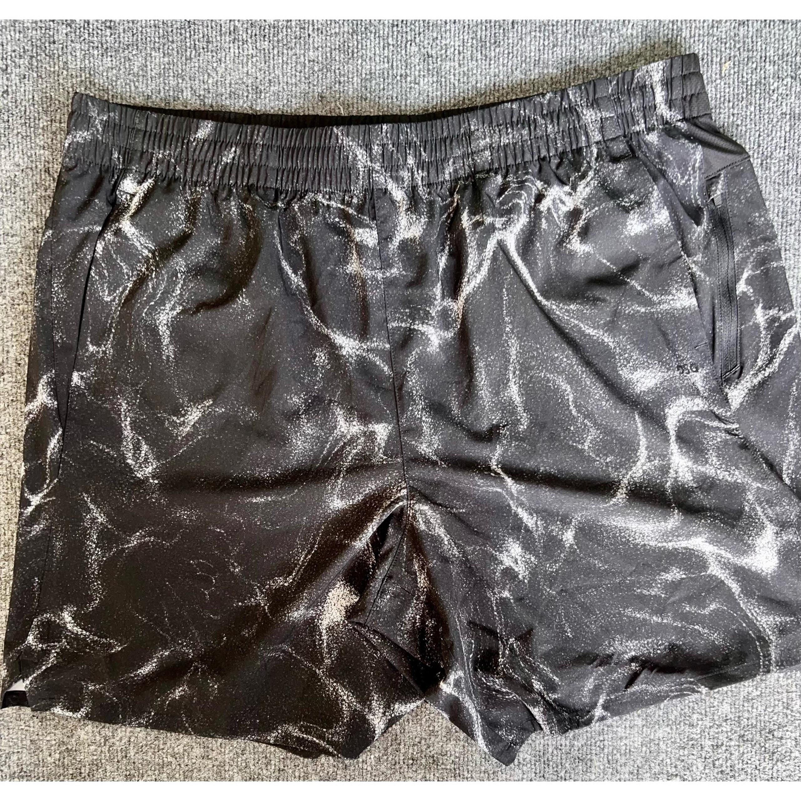 Men's 8" Agility athletic shorts DSG size 2x Black Marble design NWT